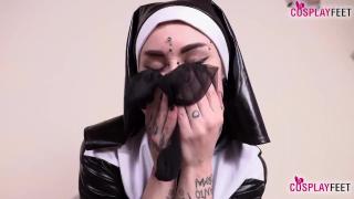 Hot Girl Fuck Horny Italian Nun Takes off Pantyhose and Shows all Gay