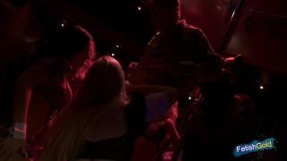 Beautiful Babes with Big Tits get Hammered Deep at the Strip Club by Experienced Men 1