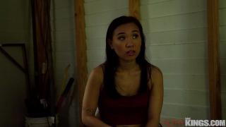 Petite Asian Kimmy Kimm Gets Fucked by Big Dick Older Guy in Shed 4
