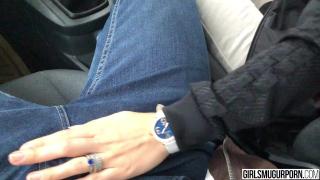 Public Blowjob in the Car Featuring Nelly Kent 7