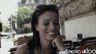 Hungarian Vicky Love does Tricks on the Dick 5