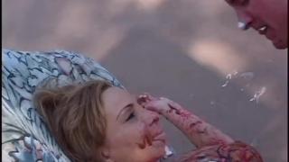 PAWG Blonde MILF with very Big Tits Poured Chocolate on her Body and Gets Rough Fucked 9