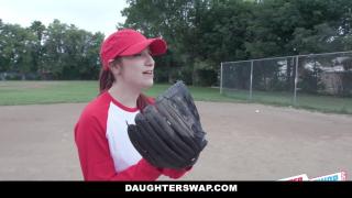 Teen Girls BFFs need a Softball Lesson from Dads 2