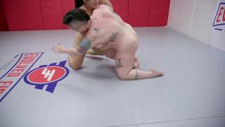 Naked Women Wrestling Song Lee vs Nikki Sequoia with Strapon Fucking and Pussy Eating 5