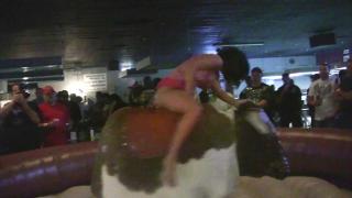 Hot Girls taking the Crazy Bull Ride 10