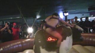 Hot Girls taking the Crazy Bull Ride 5