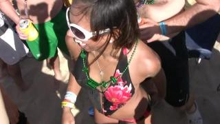 Dance Party on the Beach with Lots of Hotties in Bikinis 7