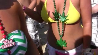 Dance Party on the Beach with Lots of Hotties in Bikinis 9
