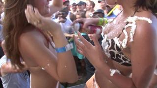 Hot Body Covered with Whipped Cream in College Wild Party 1
