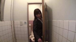 Japanese Babe Gets Horny at Work and goes in the Bathroom to Play with her Pussy 5