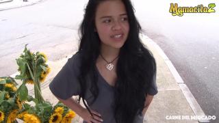 CarneDelMercado - Selena Gomez Petite Latina Colombiana Likes it Rough in her Tight Pussy 3