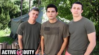 ActiveDuty - Exciting & Raw Threeway with the new Twinky Guy! 1