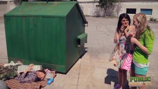 PublicHandjobs - Raquel and Jessie help Man in a way you wouldn't believe 1