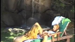 Vintage Beautiful Busty White Students having Rough Lesbian Sex Outdoor 5