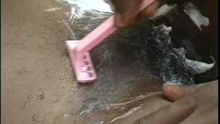 African Guy Shaves his Step Sister's Pussy and Licked and Fucked her Real Hard 6