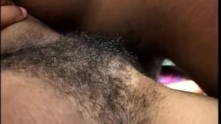 Horny Busty African Chic Gets her Hairy Pussy Shaved and Fucked by two Men 5