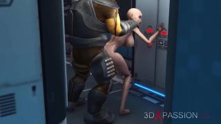 Uncut Alien Sex at the Mars Base Camp! a Horny Woman Gets the Anal Fucking Punk