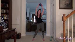 Aunt Judy's : doing Yoga with 42yo FullBush Texas MILF Isabella (Virtual POV) 1