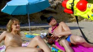 Beach Holiday a Cunt Eager for two Cocks 2