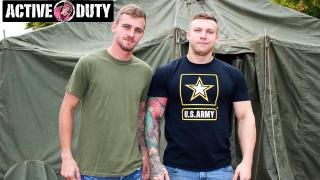 ActiveDuty - Tatted Army Muscle Hunks Raw Fuck 1