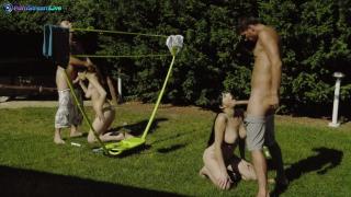 Antonia Sainz and Damaris X Swingers Sex Outdoors by Only3x 4