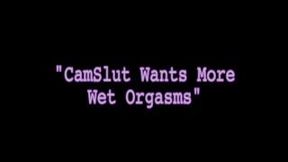 Big Orgasm during Camshow W/ Vibrating Wand and Dildo 1