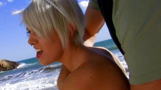 Adventurous Blonde Babe having Casual Sex on the Rocky Beach 11