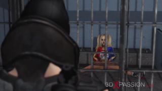 Batman Bangs a Horny Cuffed Harley Quinn in Jail 2