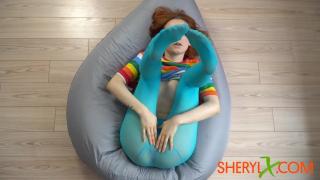 Sheryl X - I Love Blue Tights and it Turns me on 9