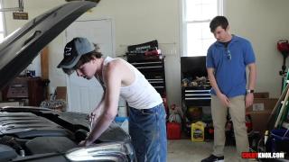 Auto Shop Country Boy Gets Fucked through his Wranglers by Colby Chambers RAW!!! 1