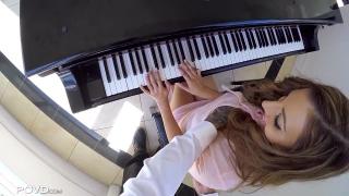 Little Latina Bombshell Moka Mora Fucks her Piano Teacher 3
