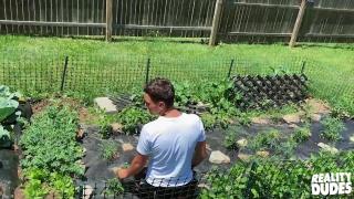 Reality Dudes - Bruno Cartella Works on his Veggie Patch when Ty Shine comes & Collects a Cucumber 1