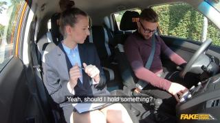 Fake Driving School - MILF Instructor Emylia Argan has her Pussy Licked by her Student Jason X 2