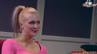 Pretty German Blonde with Nice Natural Tits Gets her Pussy Fucked during Role Play 1