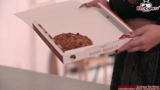 Horny Chubby German MILF with Big Tits Gets Fucked in all her Holes by the Pizza Delivery Guy 2