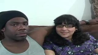 Chubby Teen Brunette Takes a Thick Black Cock 1
