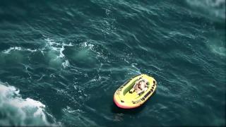 Petite Blonde Teen Gets Screwed in a Rubber Boat 9