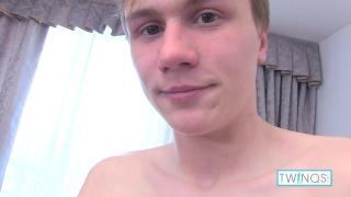 Getting Freaky under the Covers! Horny Twink Liam looks at you while Fingering his Wet Lovehole! 4