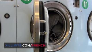 Laundromat Sex with French Redhead Hot Girl 4