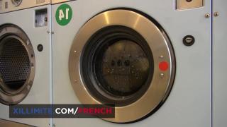 Laundromat Sex with French Redhead Hot Girl 9