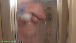 Maggie Green Sucks a Hard Wet Cock in the Shower! 4