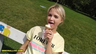Sassy Stepsis wants more than Ice Cream – Lika Star is Obsessed with Creampies - Part 1