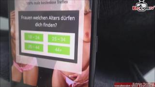 Blonde MILF Mit Dicken Titten Fickt Beim Sextreffen in Schwarzen Nylons Und Lässt Sich Filmen 1