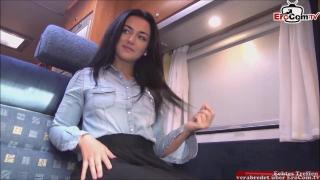 Pretty Girl with Beautiful Eyes and Hot Body Gets Fucked on a Fuck Date in a Camper Van 1