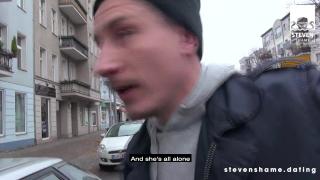 CURVY GIRL GETS BIG COCK: Swiss MERMAID HAIRED GIRL Fucked PUBLIC TOILET! Steven Shame Dating 2