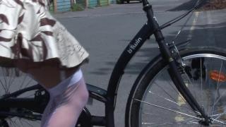 MILF on a Bicycle is in the Mood for a Long Saddle in her Pussy 1