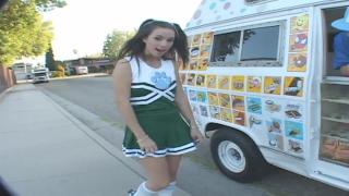 Ice Cream Guy Fucks very Cute Teen Cheerleader with Tiny Pussy 2