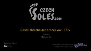 Bossy Shareholder Orders You, POV (foot Worship, Femdom, High Heels, Foot Worship, Foot Domination) 1