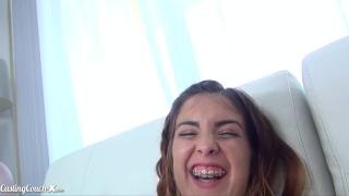 VANESSA PHOENIX'S FIRST SCENE! Adorable Brace Face 18 Year old Excited to get Fucked 11