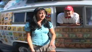 Very Cute Teen in Uniform Gets Hard Fucked inside the Ice Cream Truck 2